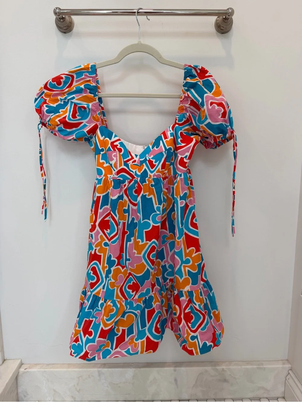 Amanda Uprichard Sicily Mini
Dress Bright Colorful Orange Blue. Worn once - Picture 4 of 4